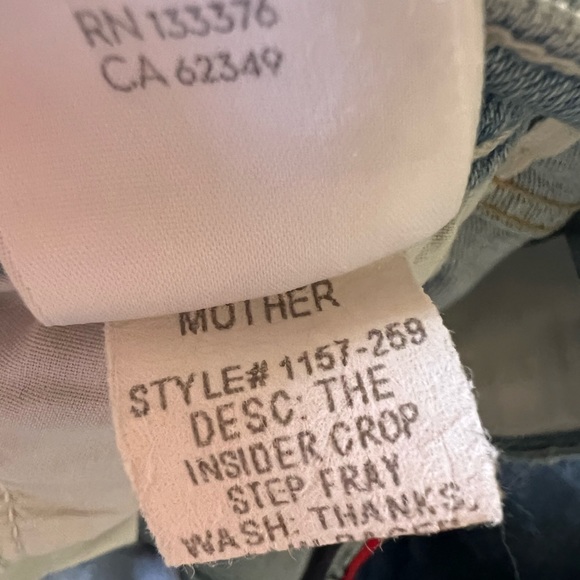 Mother Superior The Insider Crop Step Fray jeans with racer stripe - Picture 9 of 10